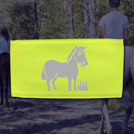 Reflective-Horse-Design-Kids-FloYellow-Armband.jpg