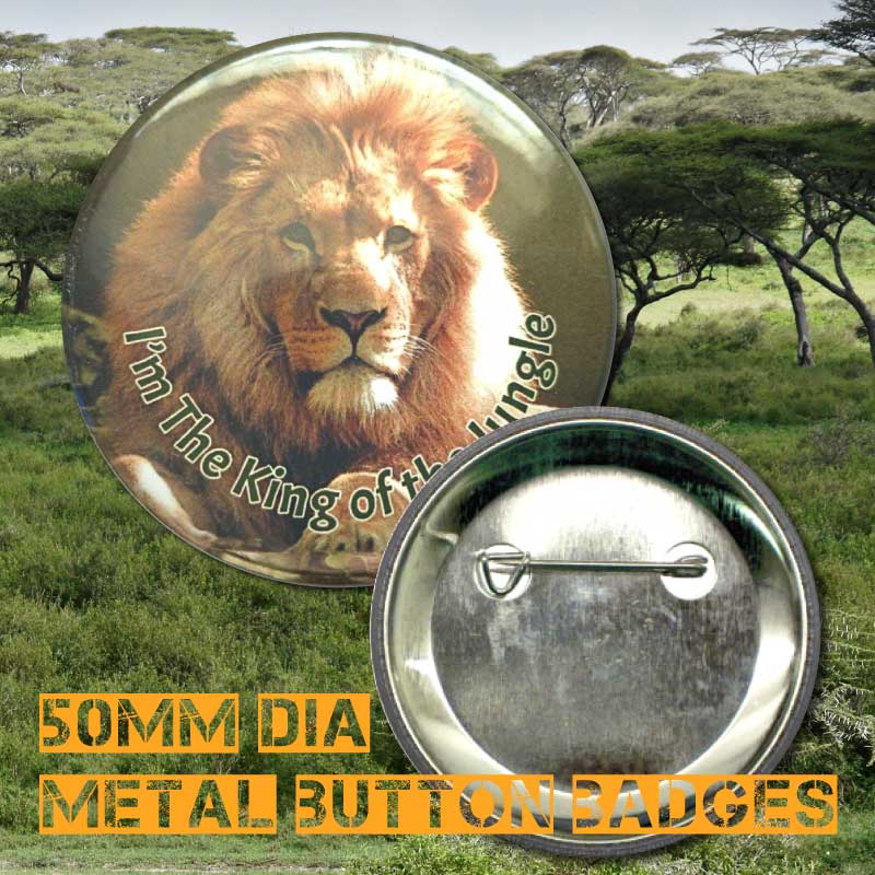 Animal Photo Button Badges