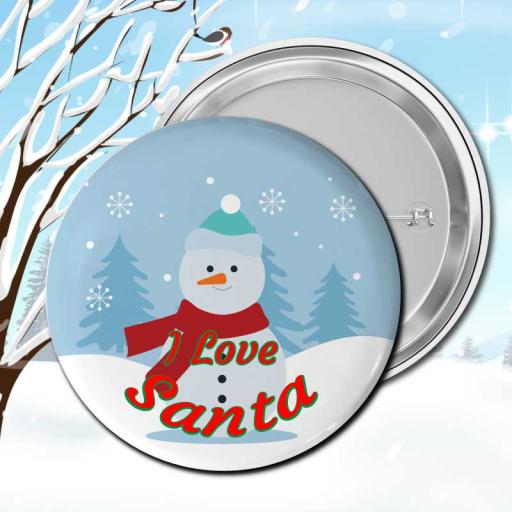 Personalised Christmas Pin Badges